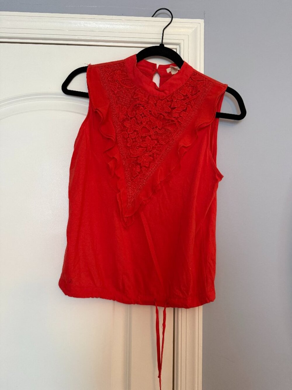 NWT Tiny Anthropologie Lace Ruffle Top XS $98